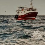 Fishing Boat in stormy seas