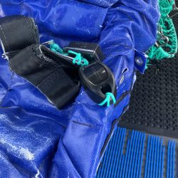 Fishing gear tracking tag on divers equipment for diver tracking